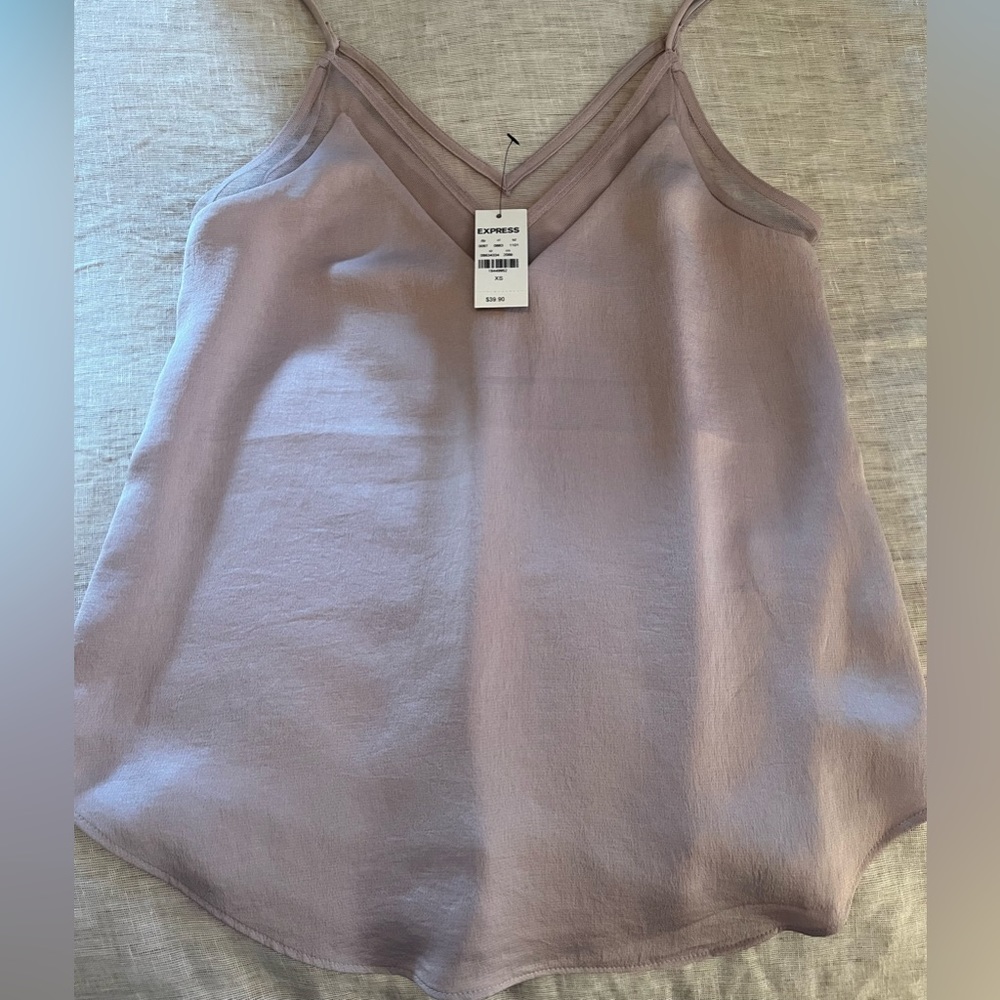 NWT sheer trim cami